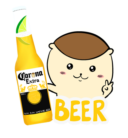 Kuri-Manjū (くりまんじゅう) BEER Sticker
